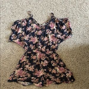 American Eagle floral romper